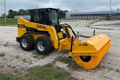 skid steer snow broom|angle broom for skid steer.